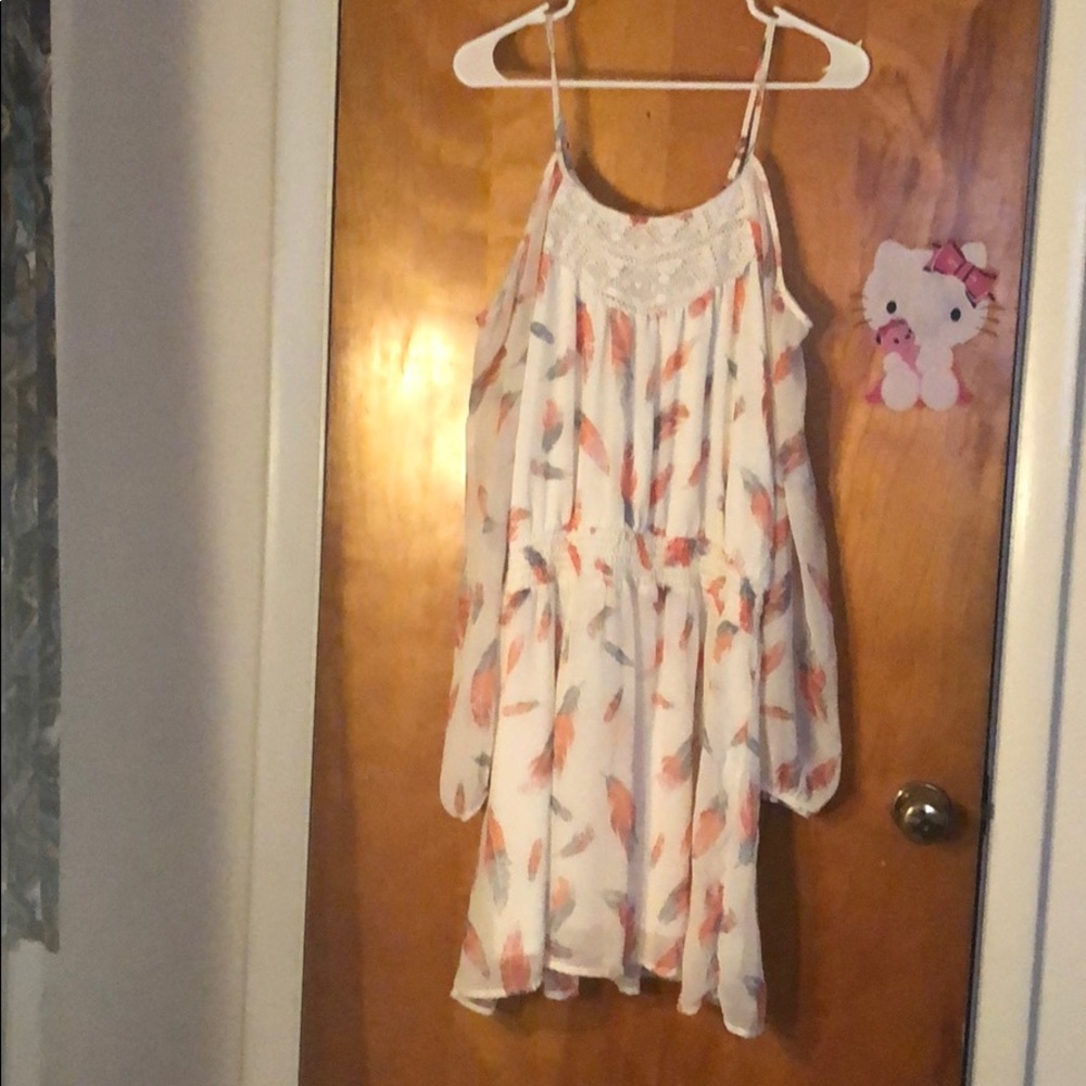 Open shoulder dress